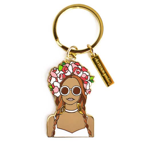 Flower Girl Keychain