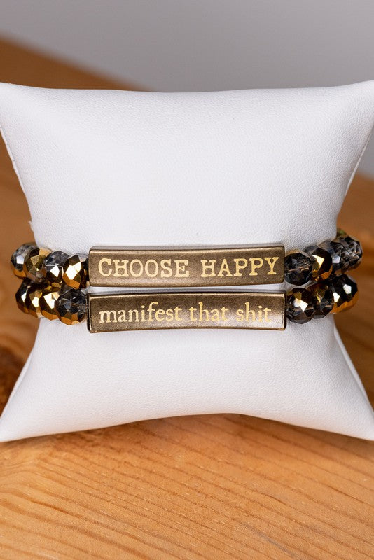 Choose Happy Bracelet