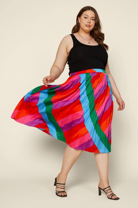 Arie Pleated Skirt Plus