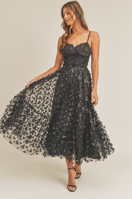 Butterfly Mesh Dress S / Black Butterfly Mesh Dress S / Black