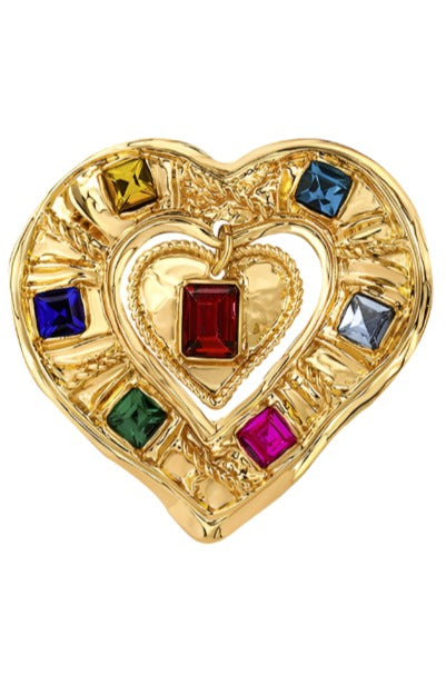 Jewel Heart Pin