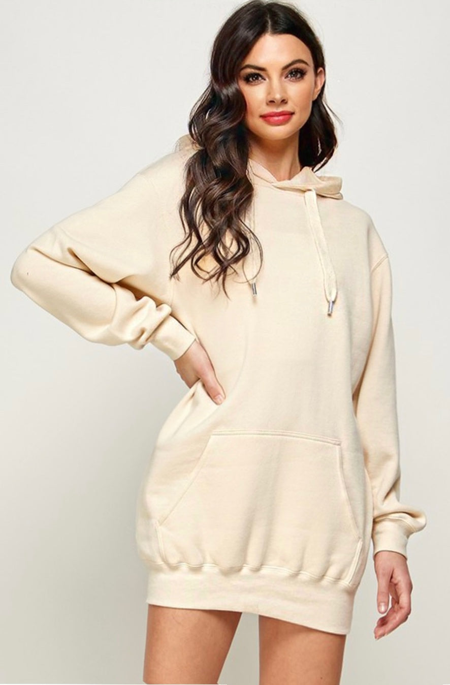 Fleece Hoodie Dress
